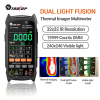 TOOLTOP Infrared Thermal Camera Multimeter 2in1 19999 Counts 32x32 Resolution 2.8-inch Large Screen Handheld Thermal Imager