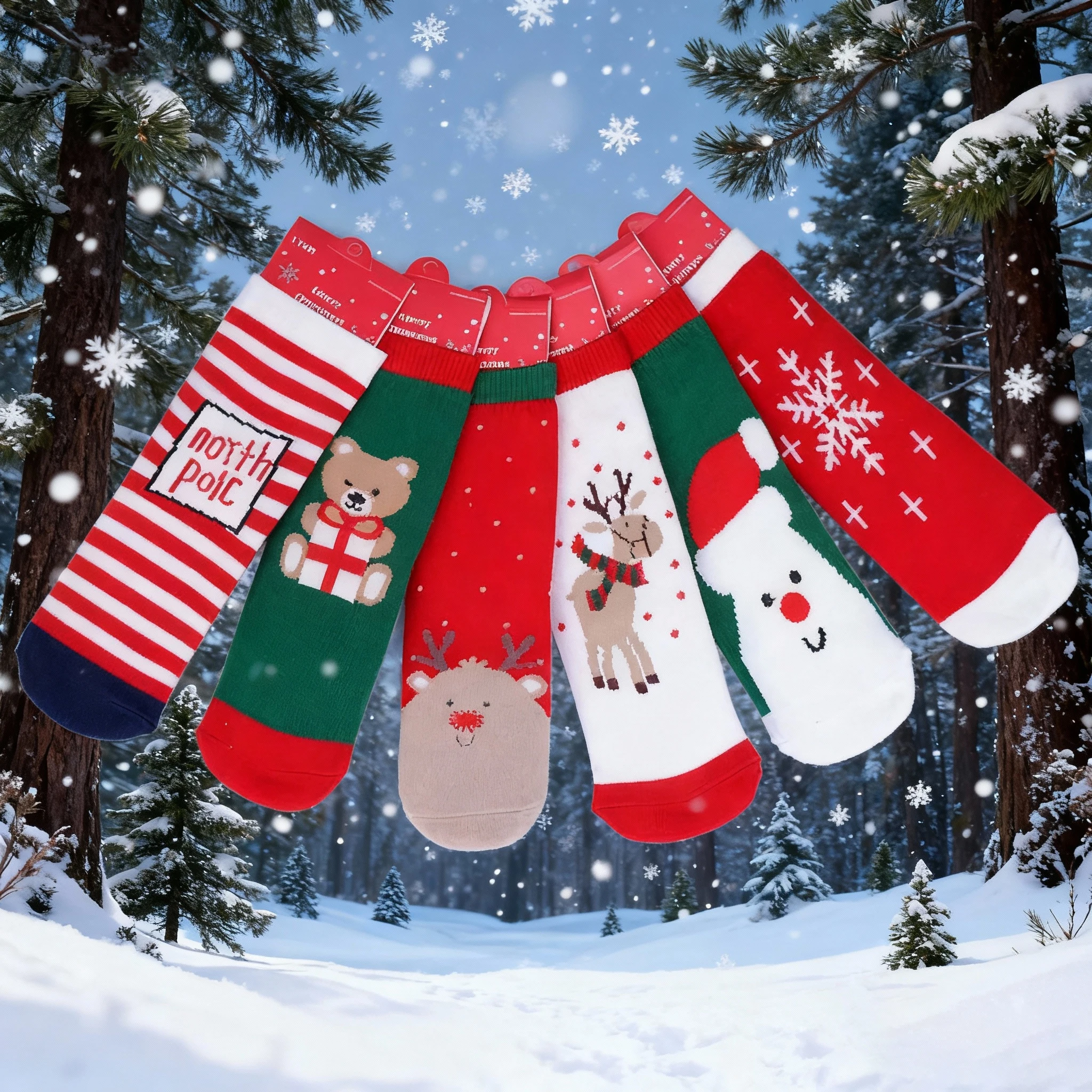 

Christmas Newborn Baby Socks For Boys Girls Cute Cartoon Infant Toddler Girl Boy Sock New Year Kids Santa Claus Socks 0-24Month
