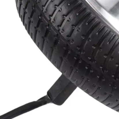 6,5 Zoll 36V 350W Bürstenloser Motorradmotor mit Reifen für selbstbalancierenden Scooter, Aluminiumfelge, Gummireifen, Ersatz für Elektro-Hoverboard