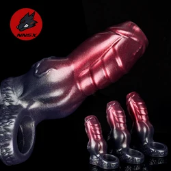 NNSX Silicone Penis Sleeve Glans Penis Enlarger Extender Delay Ejaculation Cock Ring Sex Toys For Men Couples Adult Sex Shop