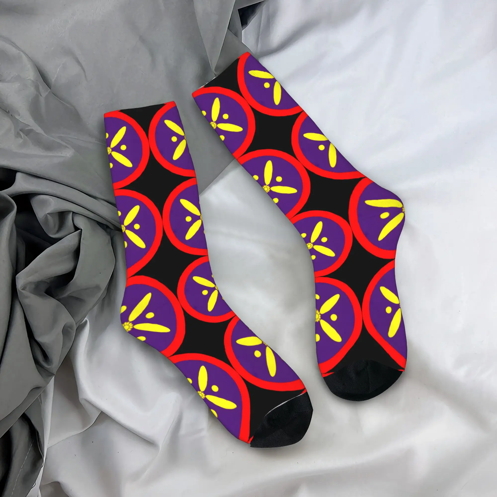 

Iran Derafsh Kaviani Socks Retro Stockings Spring Non-Slip Men Socks Breathable Pattern Cycling Socks