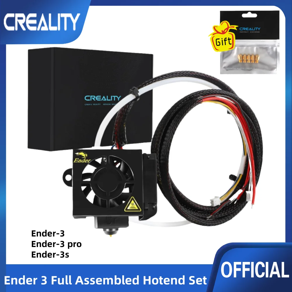 Creality  Ender 3 Full Assembled Hotend Set, Replacement Full Assemble Hotend Kit with Mental Shell and Dual Fan for Ender 3 Pro