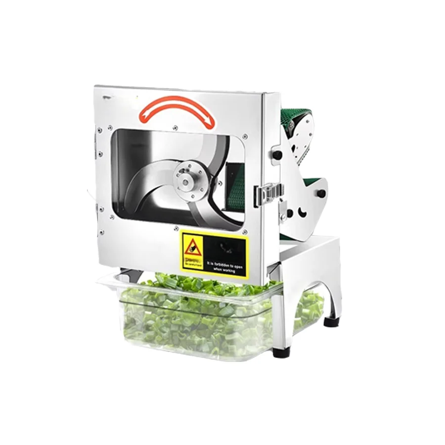 Cortador Eléctrico de Cebollino y Vegetales, Picador Compacto para Puerro, Apio, Judías Verdes, Anillos de Chile - Cocina Comercial y Doméstica