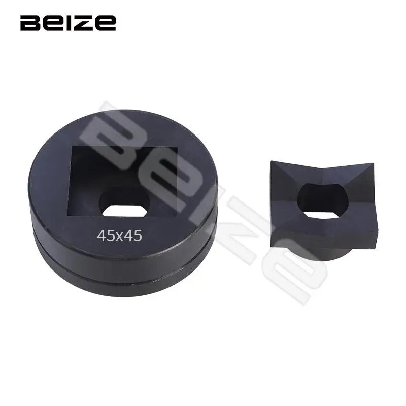 BEIZE 45x45mm/46x46mm Hydraulic Punch Die SYK-8/15 Stainless Steel Rectangle Mold Square Hole Die Manual Punching Mould