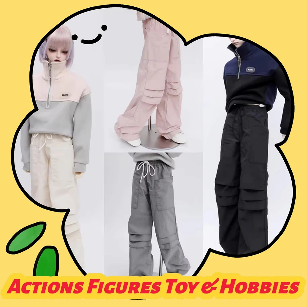 

1/3 1/4 Scale Outdoor Skiing Loose Cargo Pants Stand Collar Hoodies Model for ID75 Dragon Soul 73 POPO68 SD10 MSD CD DIY