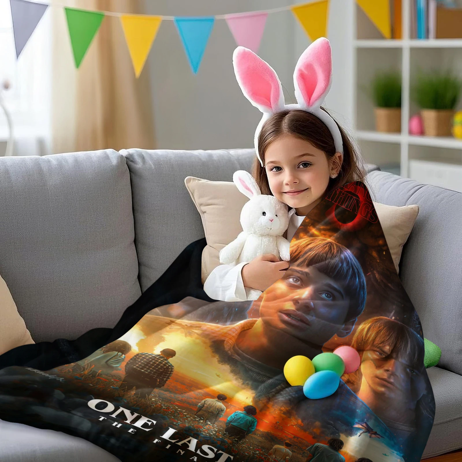 1 قطعة الخيال العلمي الرعب S-غريب T-Things الفانيلا بطانية لمكتب المنزل التخييم قيلولة الترفيه البطانيات فيلم المشجعين هدية #4