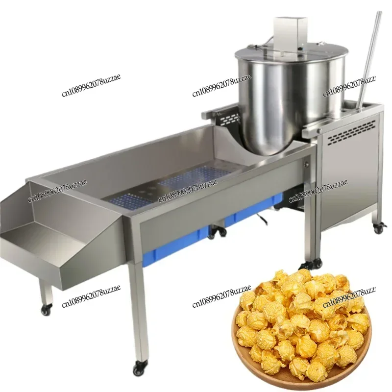 

Easy To Use Fuel Gas Popcorn Machine Commercial Fully Sutomatic Large Restaurant Stainless Steel Make Manufacture Popcorn