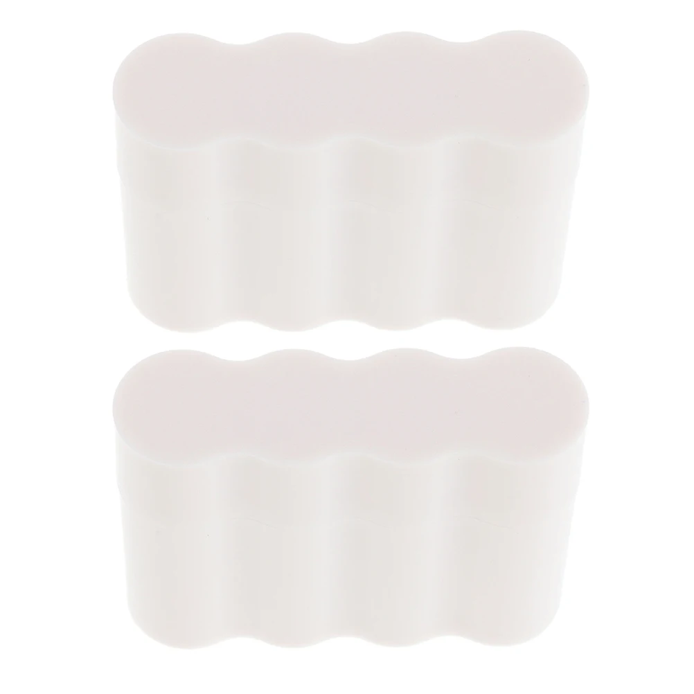 

2Pcs Holder Box White Plastic 4-Slot Portable Organizer Protective Storage for Travel Brttery Box Case