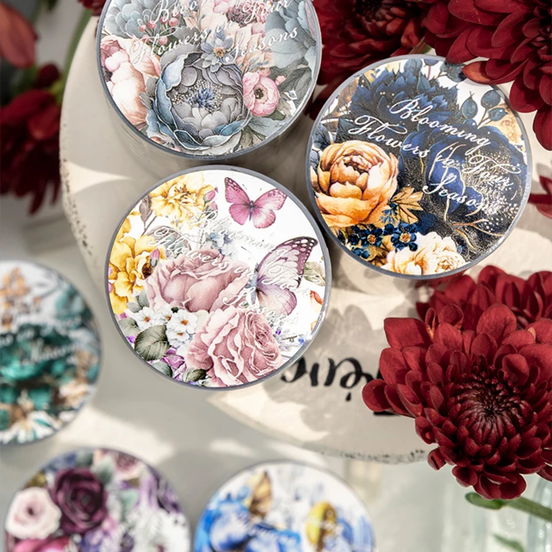 Mr. Paper-Autocollants de fleurs créatifs, matériel fait à la main, décoration florale, scrapbooking, journal intime, autocollants esthétiques