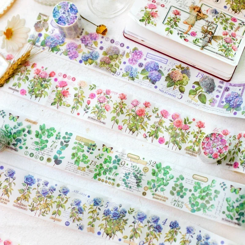 

1Roll 2M Tape Stickers Sparkling Golden Peacock Galaxy Light Collage Handbook Arts Decorative Scrapbooking Cut 60MM