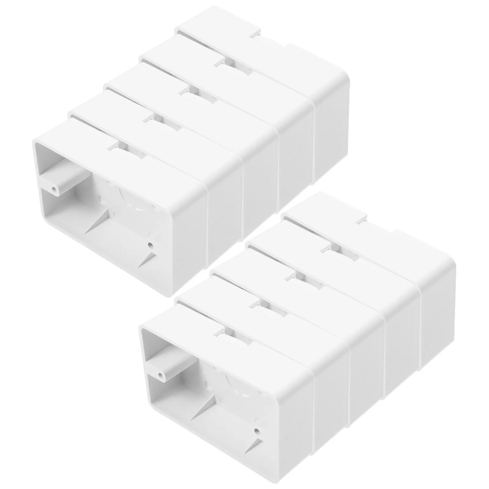 10Pcs Surface Mount Electrical Outlet Box Plastic Junction Box for Wall Wiring Connection Drywall Installation Case for Loose