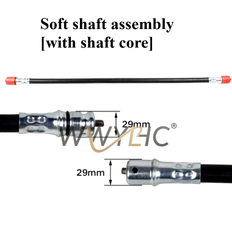 

Подходит для аксессуаров для газонокосилок, переключатель Daquan, утолщенная рабочая головка, карбюраторный подшипник, гибкий вал в сборе, тяга