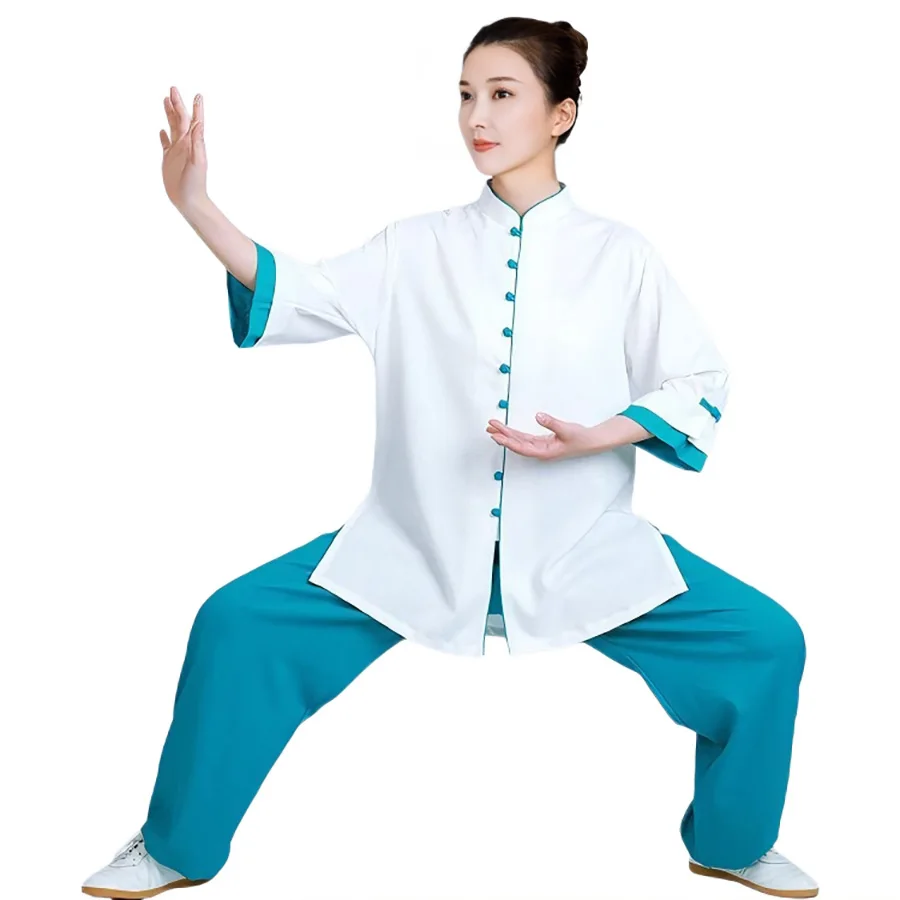 Chinese Style Tai Chi Kung Fu Uniform Set for unisex Lightweight Martial Arts Clothing for Daily Practice & Performance