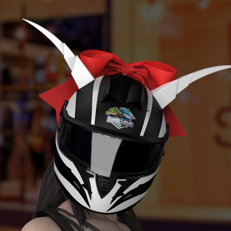 

Motorcycle Helmet Devil Horn Suction Cup Accessories Bull Decoration for Electric Car Locomotive