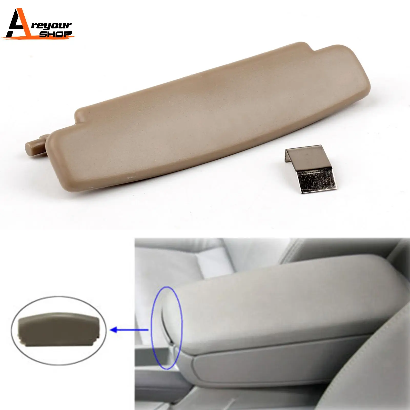 Areyourshop Armrest Lid Console Cover Latch Clip Catch Fit For Audi A6 C6 2005 2006 2007 2008 2009 2010 2011 Car Auto Accessorie