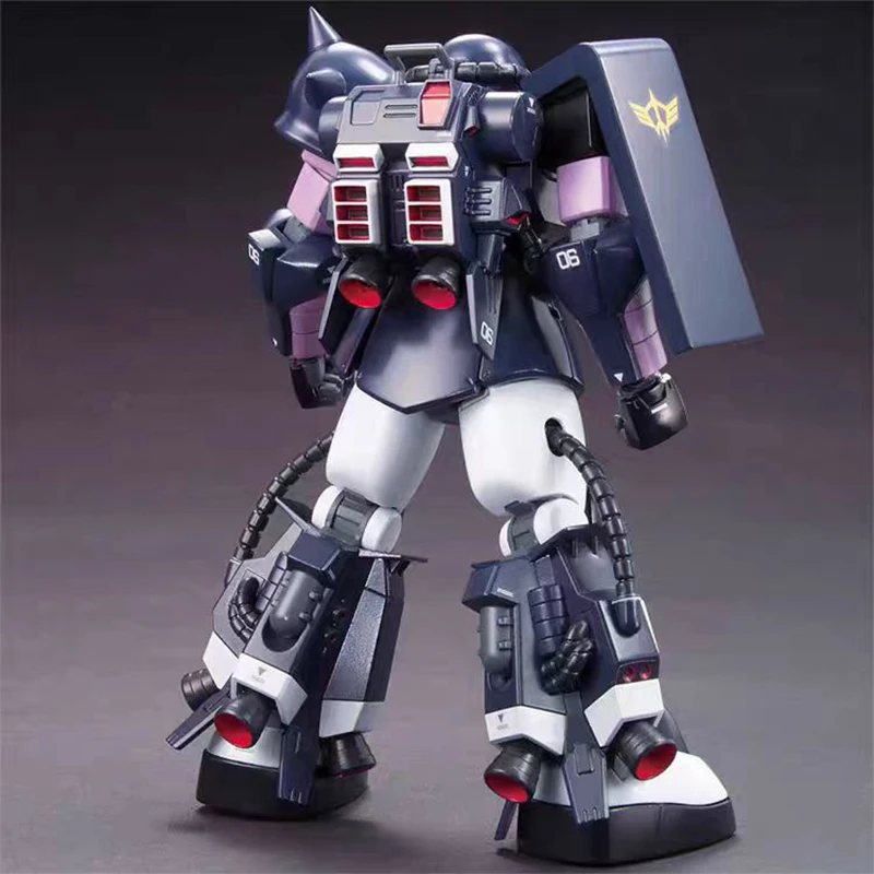 Bandai Gundam MSV HGUC Zaku II Black Tri-stars Color HG 1/144 Model Kit Action Figure Model Gift Collection for Kids