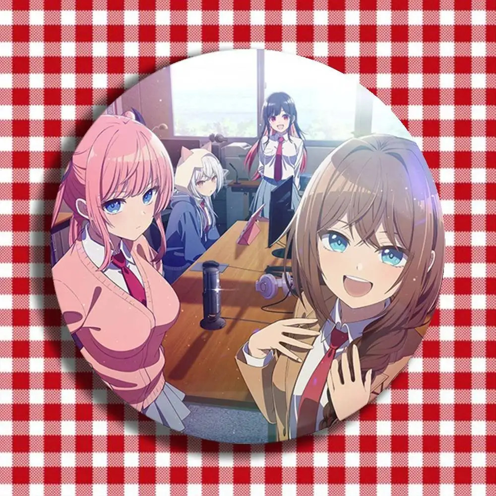 Tune in to The Midnight Heart Inohana Rikka Laser Badge Creative Pins Brooch for Decor Gifts Fans Collect Easter decorations