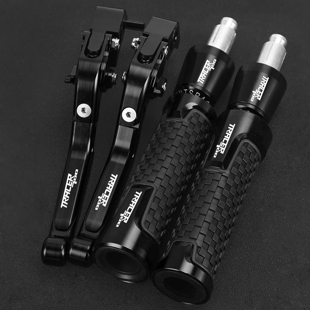 

Motorcycle Adjustable Brake Clutch Levers & 22mm Handlebar grips ends Handle bar For yamaha TRACER 700 TRACER700 2020 2019 2018
