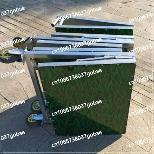 

Складная тележка на колесах. Складная стойка для разборки ночного рынка.