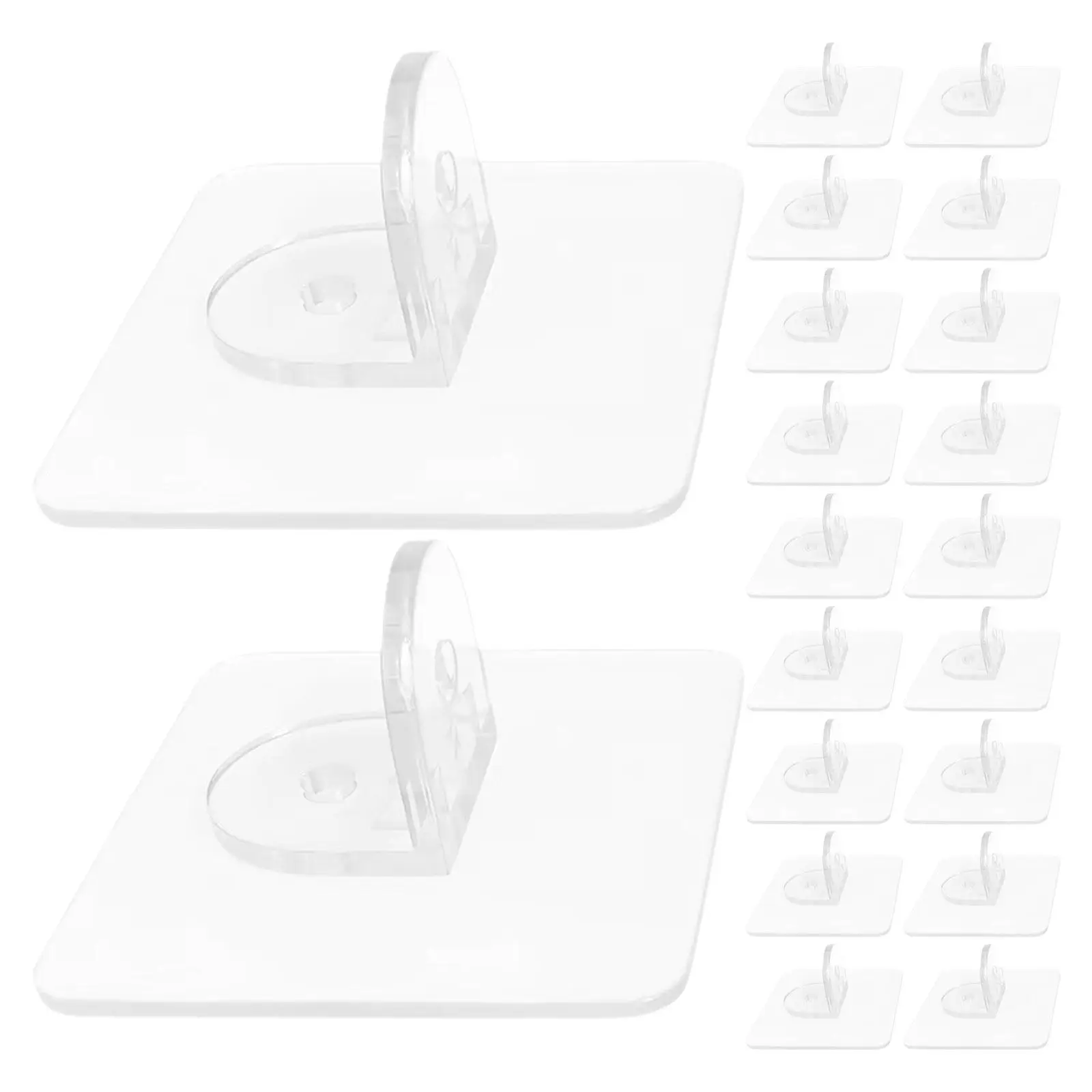 20 Pcs Punch-free Mirror Holder Dressing Lean Stopper Indoor Leaning Fixture Standing ABS Living Room