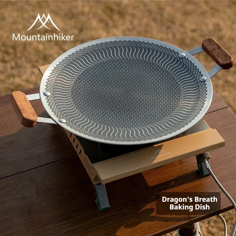 

Mountainhiker Outdoor Camping Grill Tray Cassette 304 Stainless Steel Mai Fen Stone Folding Hanging Outdoor Picnic BBQ Tray