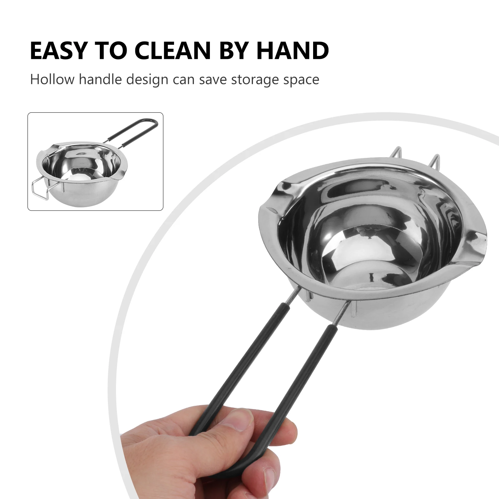 

Stainless Steel Melting Pot for Chocolate Butter Caramel Supplies Cooking Pan Boiler Heating Wax