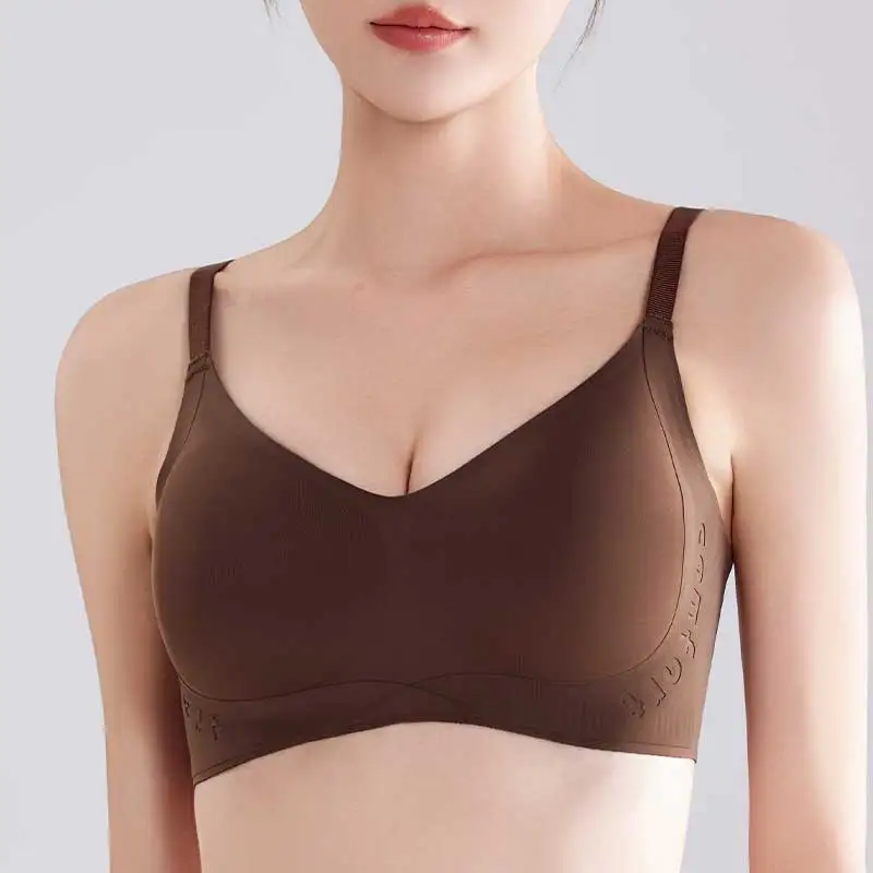 Lingerie For Women Silkworm Silk Latex Underwear Women's Soft Support Small Chest Gathering Anti-sag Retraction Pair Traceless