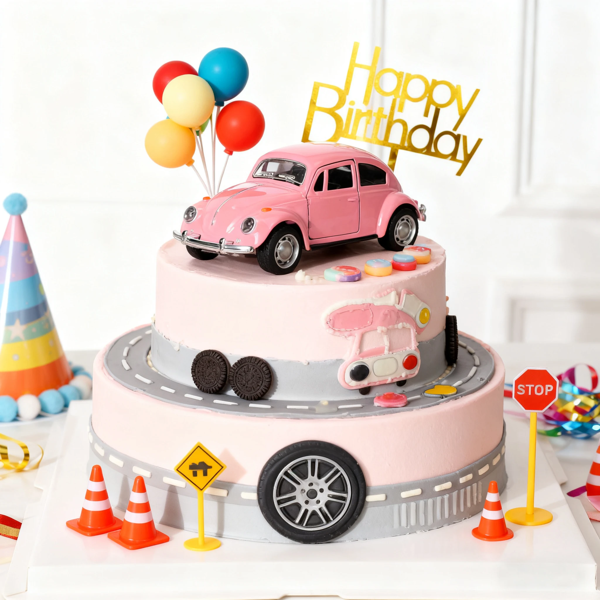 1 st 1:32 Vintage Kever Legering Model Auto Geel/Roze Deuropening Jongen Gift Kinderen Speelgoed Auto Desktop Vakantie Decor kerstcadeaus