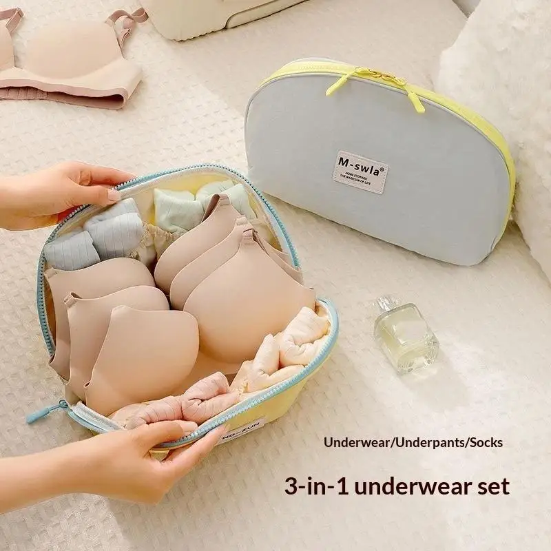 Portable Travel Intimates Storage Bag Water Resistant Underwear Bra Organizer Large Capacity Luggage Packing Cube Gym Business
