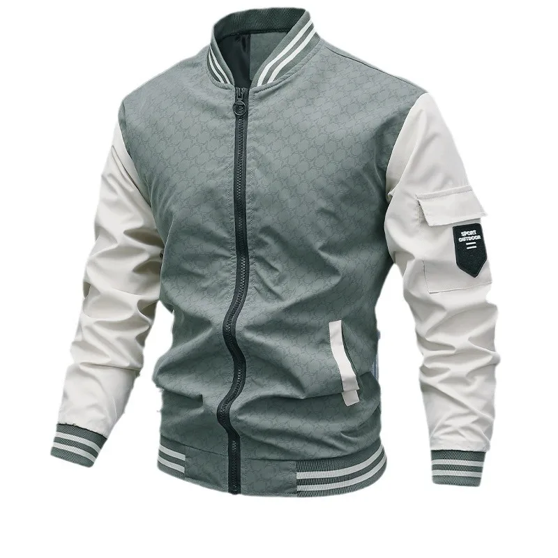 New Autumn Lightweight Jacket for Men - Youth Collar Baseball Coat