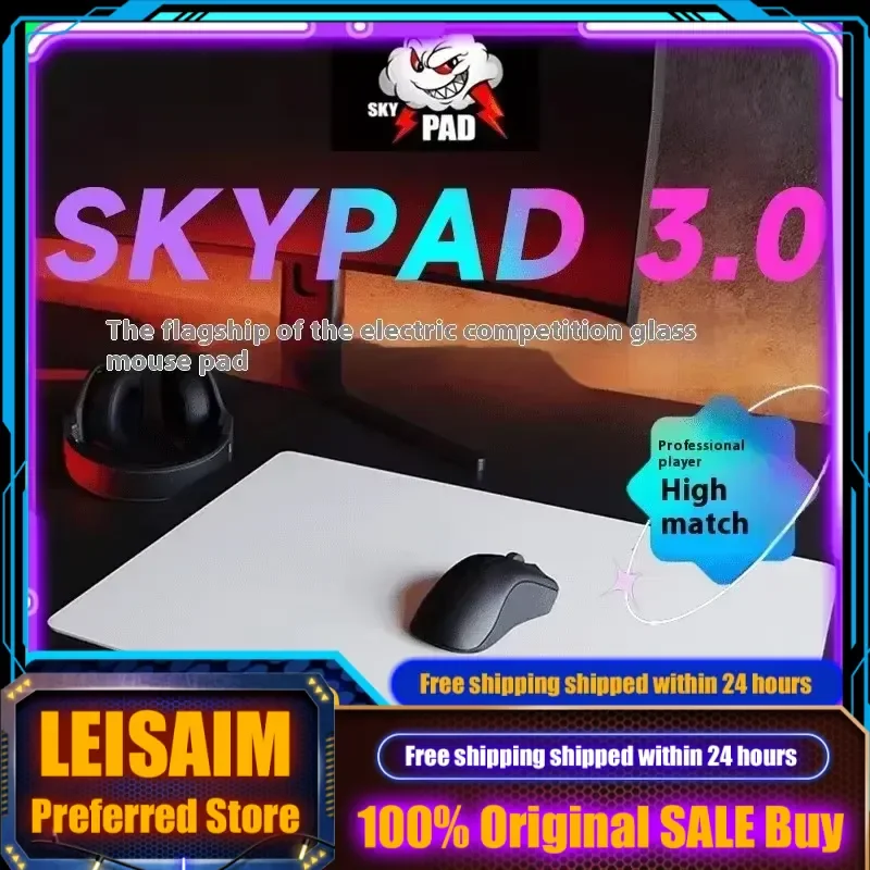 2025 Skypad 3.0 Cloud Glass Esports Gaming Mouse Pad FPS Gaming CSGO Superficie liscia Boost Performance di gioco Scelta professionale