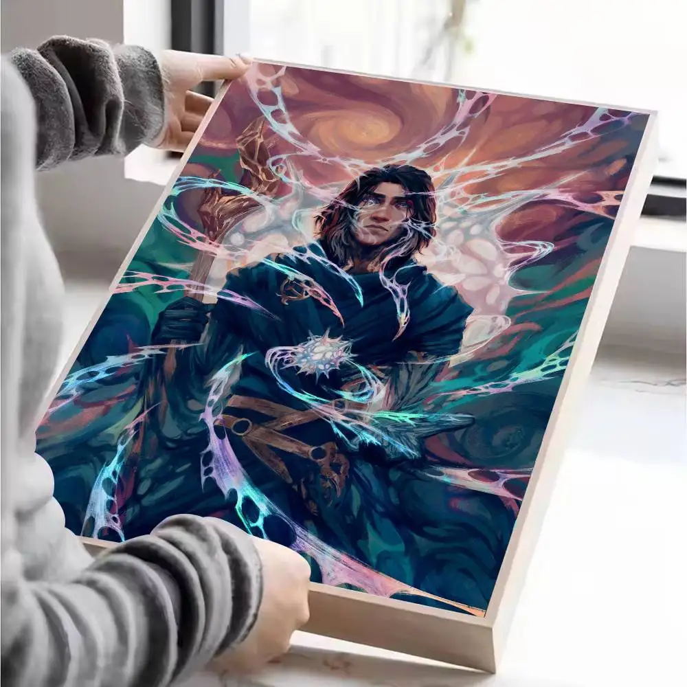 أنيمي غامض فيكتور زر المشارك ذاتية اللصق الفن مقاوم للماء ورقة ملصق مقهى بار غرفة جدار ديكور #4