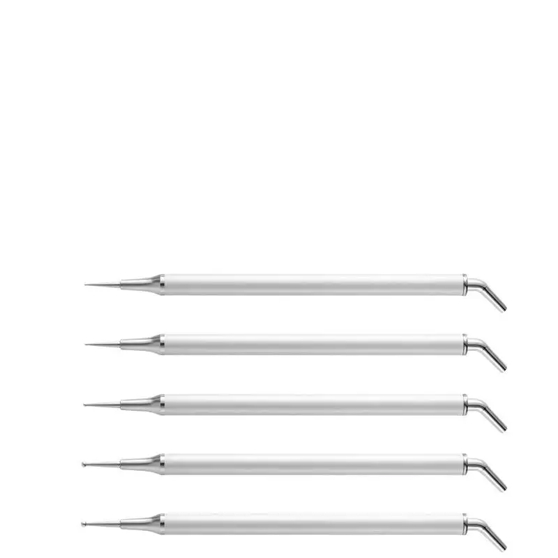 5 Stück Acryl-Griff Kristallstein-Applikator Doppelseitiger Strassstein-Applikator Punktierstift Wachsstift Maniküre Nagelkunst DIY-Werkzeuge – Detail 6