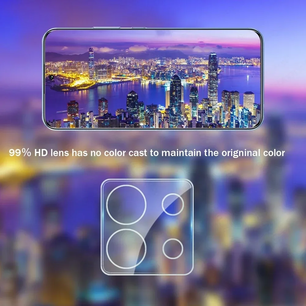 1-3 PCS 3D Curved Camera Protector Tempered Glass Case for Redmi 14C 12 13C Note 14 13 12 Pro Plus Lens Protective Glass