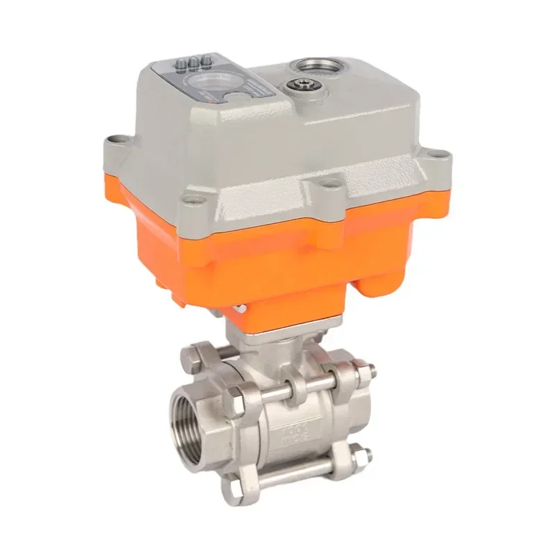 Modulating Style ac-230vac Motorized Ball Valve,3-piece SS304/316 Explosion Proof ball Valve with Actuator