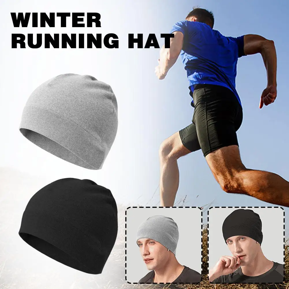 

Winter Running Hats Comfortable Windproof Warmer Sport Cap Winter Quick Drying Sport Bonnet Soft Running Cycling Z1J6