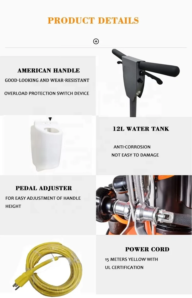 Dual Speed 20" Cleaning Path Floor Polishing Machine Floor  Scrubber Machine Cleaning Cleaning Machine