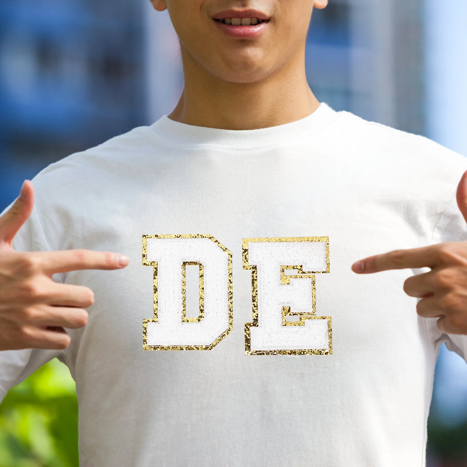 

1 set Letter Cloth Patches White Bride DIY Decorative Iron on Polyester Applique Sew Clothing Jeans Hat Coat Tshirt