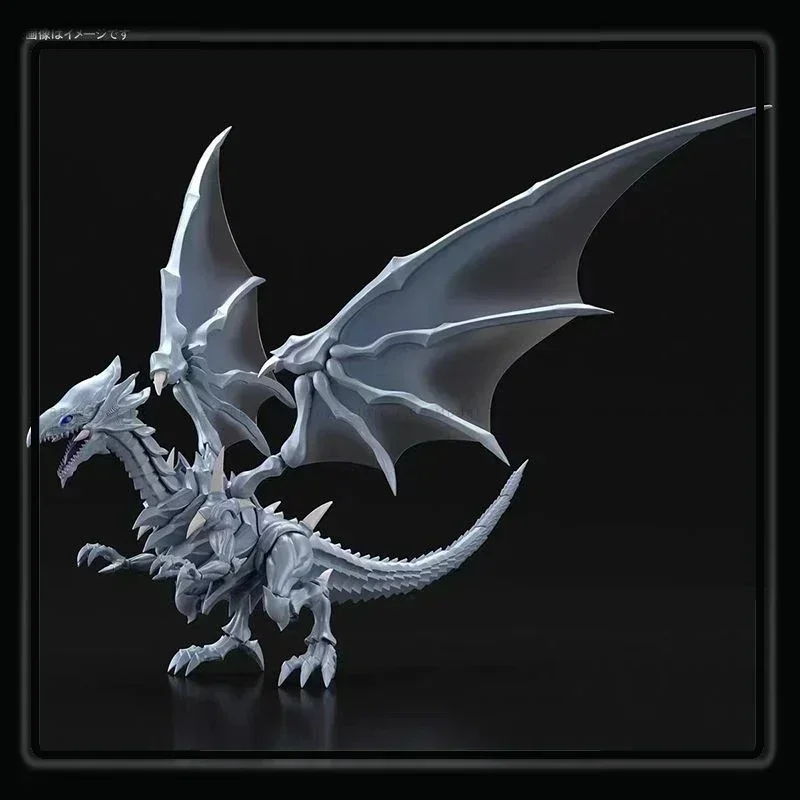 In Stock Original Bandai Figure-Rise Amplified Blue Eyes White Dragon Yu-Gi-Oh Assembled Anime Collection Figures Model Toys