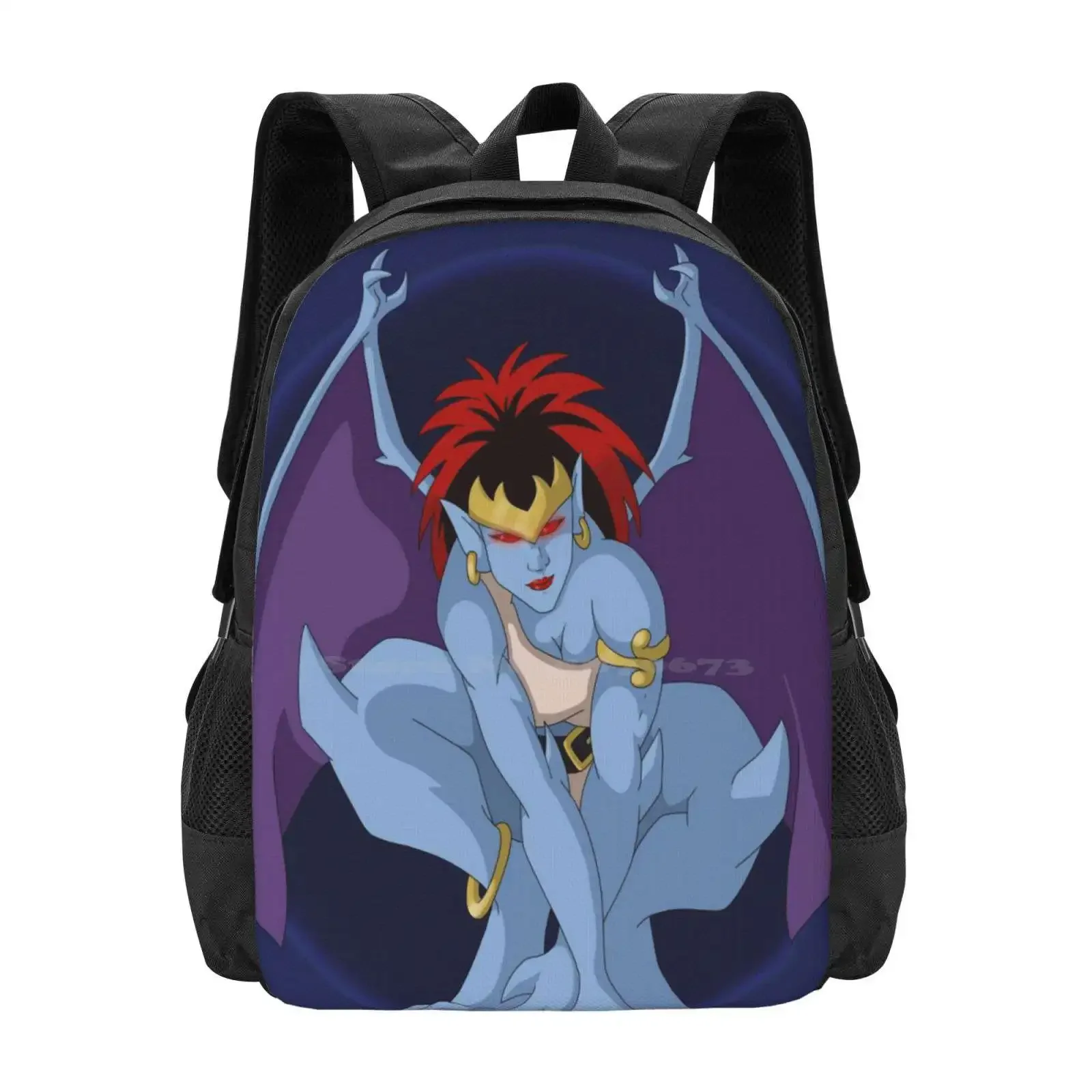 

Demona Hot Sale Schoolbag Backpack Fashion Bags Demona Gargoyles Retro Tv Shows 90S Cartoons Bad Girl Villain