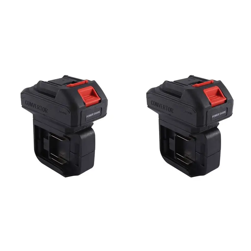 A98E-2X 2 In 1 Power Tool Battery Adapter For Electric Impact Drill Wrench Screwdriver Li-…