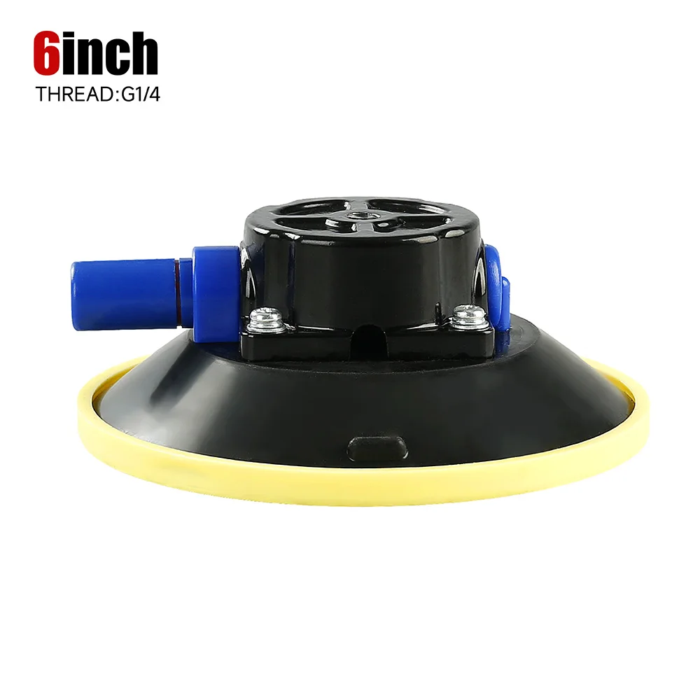 4.5/6 Inch Suction Cup Mount Base M6/M8/M10 Female Thread Hand Pump Vacuum Suction Cup Glass Sucker Auto Car Boat Repair Tools