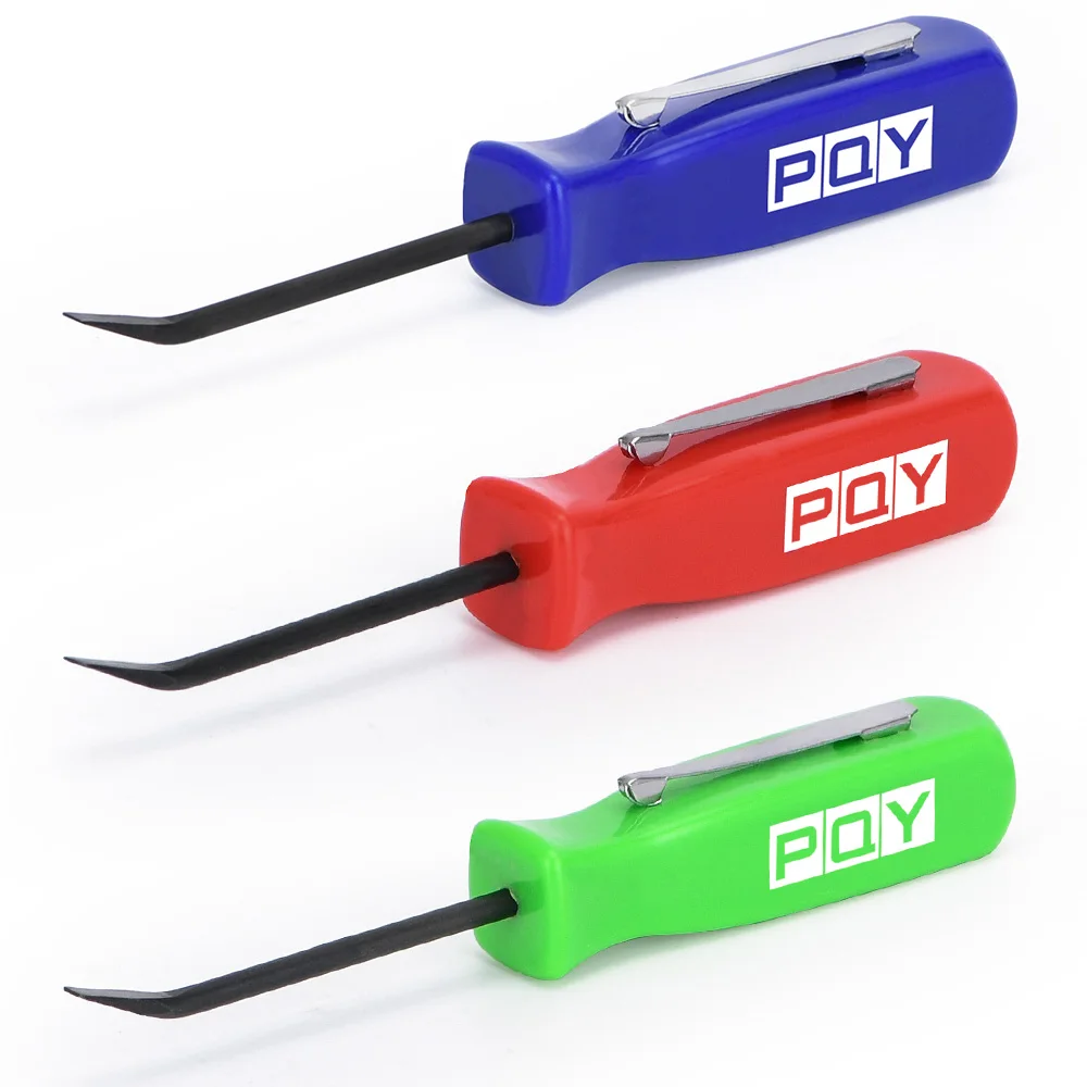 3pcs Pocket Pry Bar Short Angled Operating Handy Tool 4-Sided Grip WX-GJ005-QY