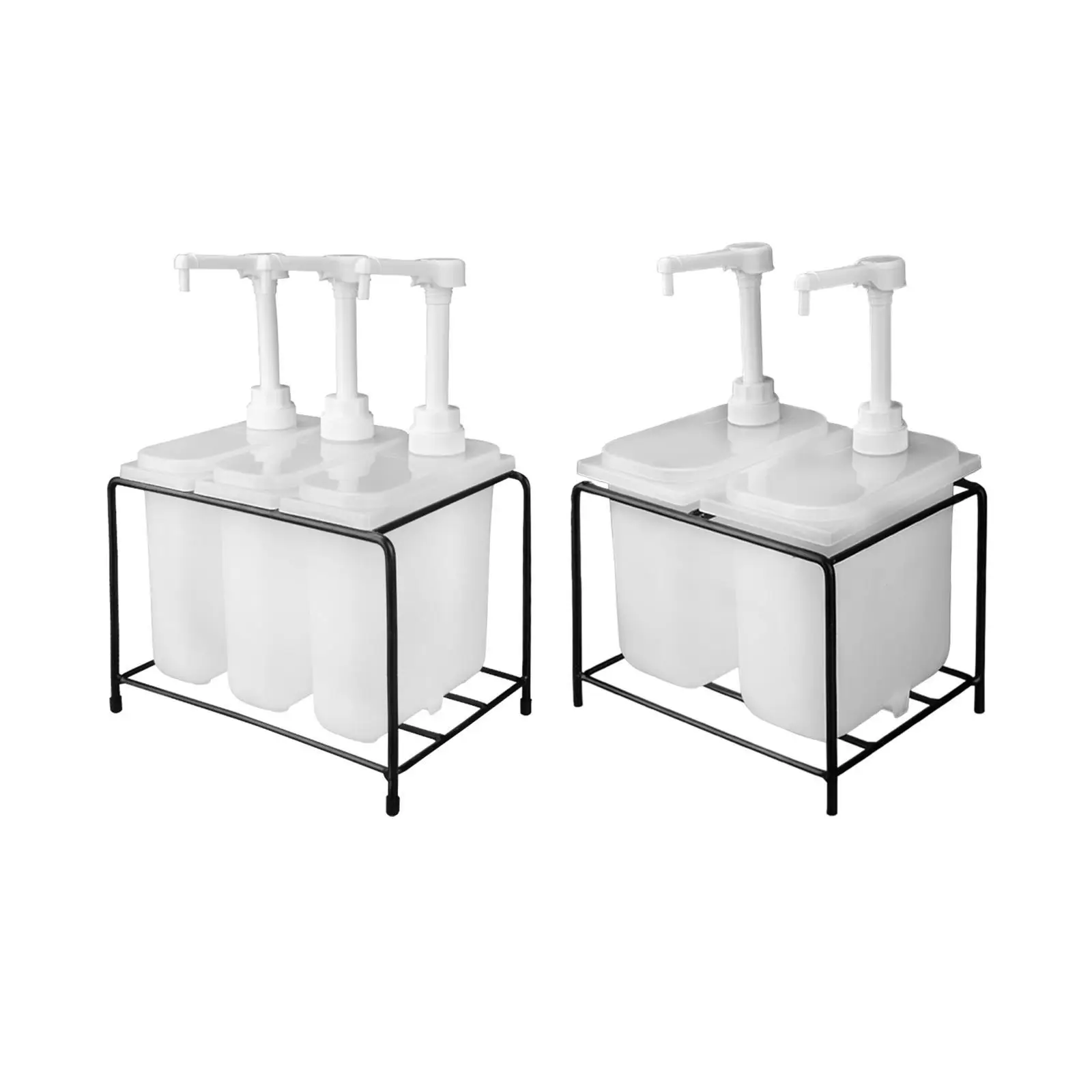 

Condiment Pump Station Container Fructose Pressure Bottle Condiment Center for Restaurant Food Trucks Bar Kitchen Food Service