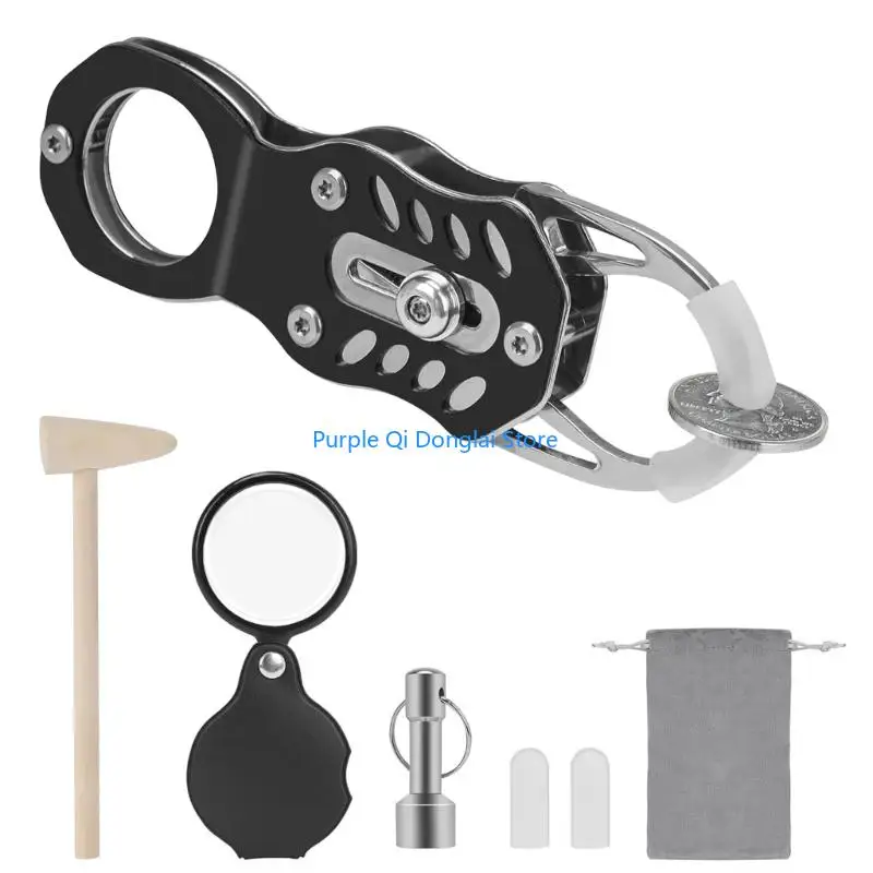 

L21E Portable Coin Tester Set Stainless Steel Aluminum Alloy Portable for Jewelers Collectors