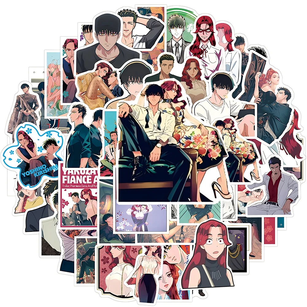 10/30/54 قطعة ياكوزا خطيبة أنيمي ملصقات الكرتون Somei Yoshino الشارات Skateboard بها بنفسك سكيت دفتر محمول كول ملصق مضاد للمياه لعبة