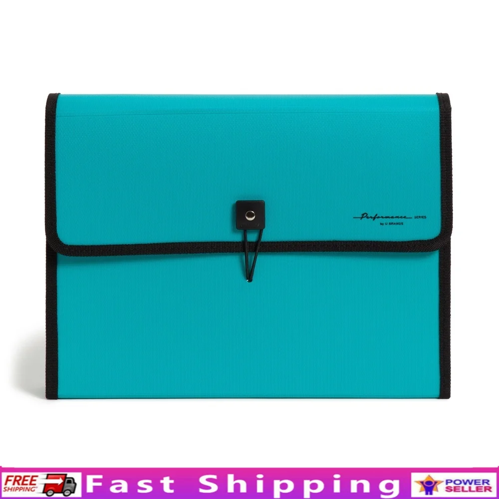 Durable Expandable 13 Pocket File Folder with Color-Coding Tabs Organizing Projects Financial Records School Assignments