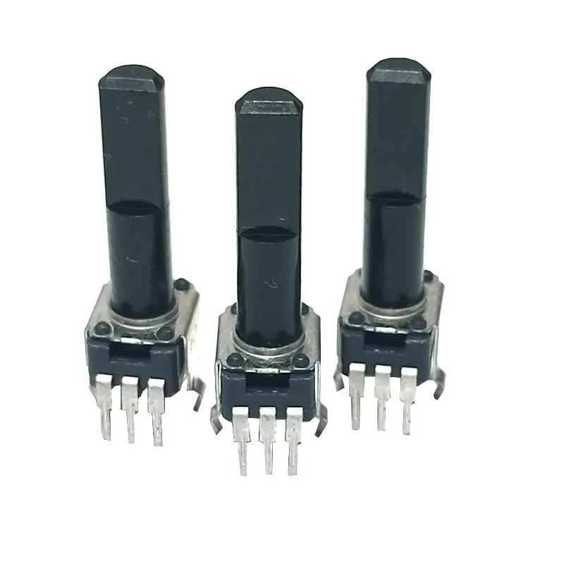 5PCS ALPS  RK09 Rotary Potentiometer B10K With Center Detent Electronic Keyboard Tuning Volume potentiometer shaft length 23MM