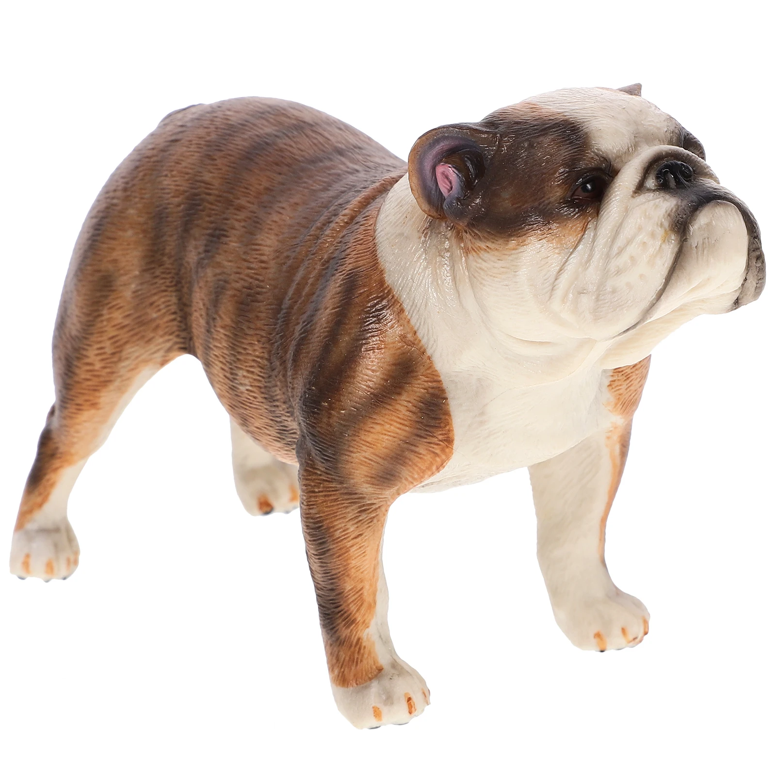 Realistic Bulldog Figurine Vivid Bulldog Animal Dog Figurine Statue Cognitive Dog Toy Micro Decor Crafts Interior Accessories