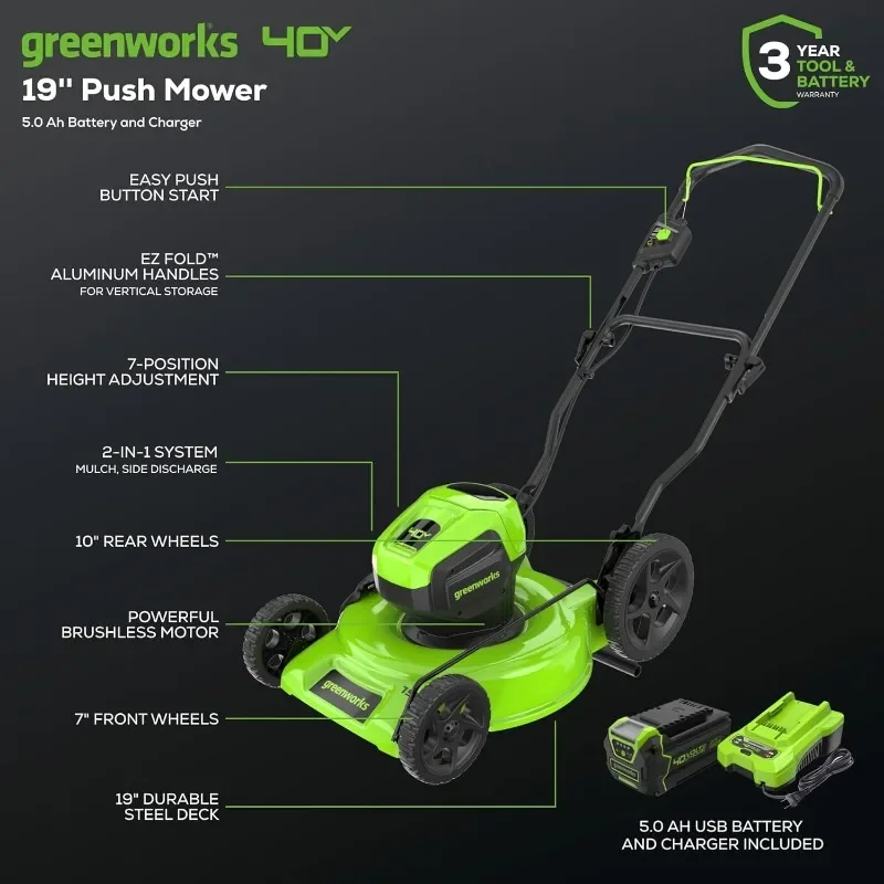 Greenworks 40V 19